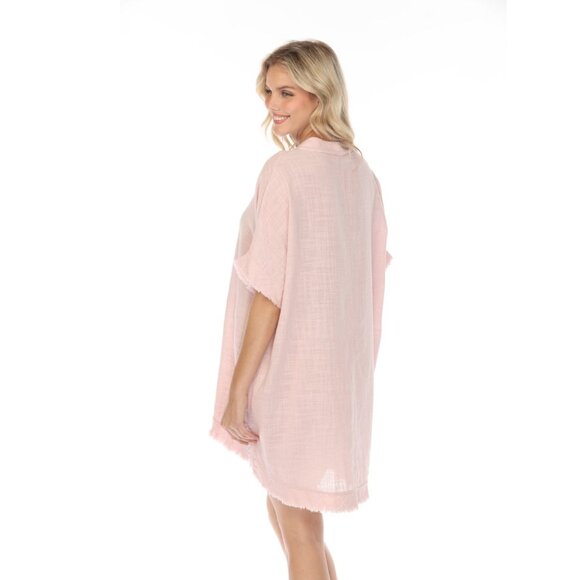 Pink Fringe detailed tunic / dress - Picture 5 of 6